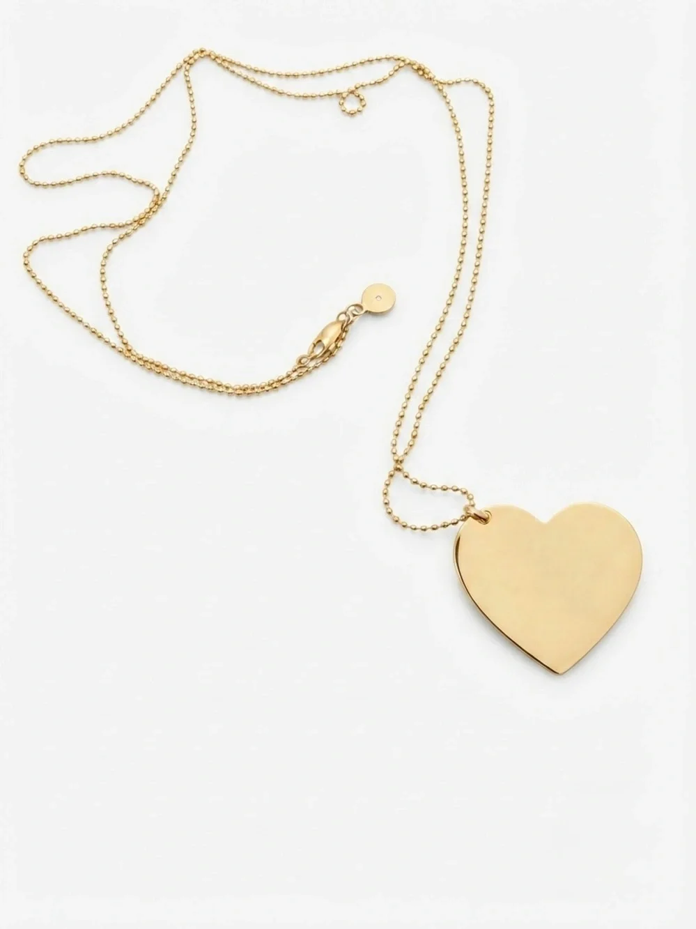Nice! Michael Kors Gold Script Logo Heart Pendant Necklace